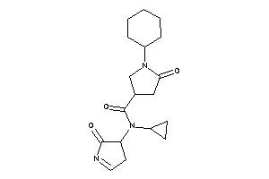 1-cyclohexyl-N-cyclopropyl-5-keto-N-(2-keto-1-pyrrolin-3-yl)pyrrolidine-3-carboxamide