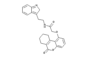 Image of N-[2-(2H-indol-3-yl)ethyl]-2-[(6-keto-7,8,9,10-tetrahydrobenzo[c]isochromen-1-yl)oxy]acetamide