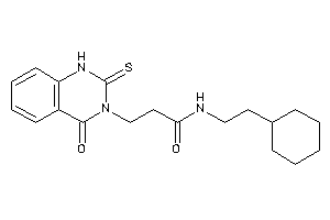 N-(2-cyclohexylethyl)-3-(4-keto-2-thioxo-1H-quinazolin-3-yl)propionamide