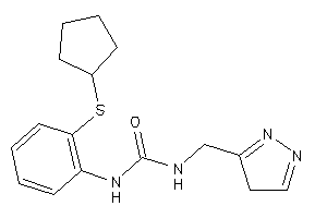 1-[2-(cyclopentylthio)phenyl]-3-(4H-pyrazol-3-ylmethyl)urea