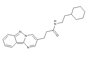 Image of N-(2-cyclohexylethyl)-3-pyrimido[1,2-b]indazol-3-yl-propionamide