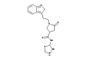 1-[2-(2H-indol-3-yl)ethyl]-5-keto-N-(1,3,4-thiadiazolidin-2-yl)pyrrolidine-3-carboxamide