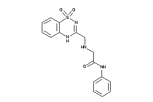 2-[(1,1-diketo-4H-benzo[e][1,2,4]thiadiazin-3-yl)methylamino]-N-phenyl-acetamide