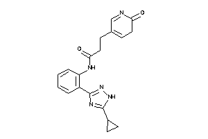 N-[2-(5-cyclopropyl-1H-1,2,4-triazol-3-yl)phenyl]-3-(2-keto-3H-pyridin-5-yl)propionamide