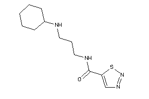 N-[3-(cyclohexylamino)propyl]thiadiazole-5-carboxamide
