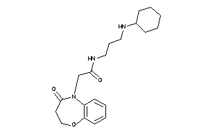 Image of N-[3-(cyclohexylamino)propyl]-2-(4-keto-2,3-dihydro-1,5-benzoxazepin-5-yl)acetamide