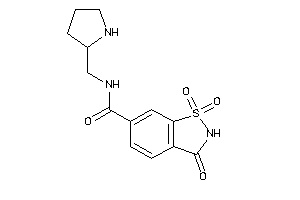 Image of 1,1,3-triketo-N-(pyrrolidin-2-ylmethyl)-1,2-benzothiazole-6-carboxamide