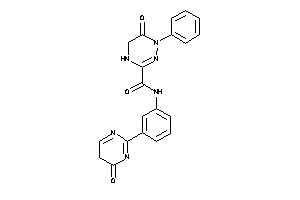 Image of 6-keto-N-[3-(4-keto-5H-pyrimidin-2-yl)phenyl]-1-phenyl-4,5-dihydro-1,2,4-triazine-3-carboxamide