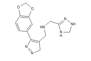 [5-(1,3-benzodioxol-5-yl)-3H-pyrazol-4-yl]methyl-(4,5-dihydro-1H-1,2,4-triazol-3-ylmethyl)amine