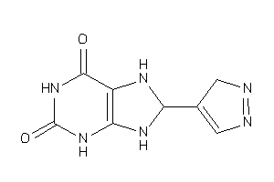 Image of 8-(3H-pyrazol-4-yl)-3,7,8,9-tetrahydropurine-2,6-quinone