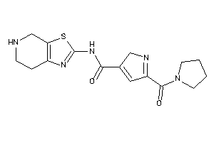 5-(pyrrolidine-1-carbonyl)-N-(4,5,6,7-tetrahydrothiazolo[5,4-c]pyridin-2-yl)-2H-pyrrole-3-carboxamide
