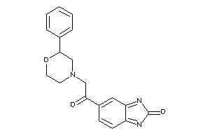 Image of 5-[2-(2-phenylmorpholino)acetyl]benzimidazol-2-one