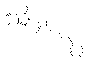 2-(3-keto-[1,2,4]triazolo[4,3-a]pyridin-2-yl)-N-[3-(2-pyrimidylamino)propyl]acetamide
