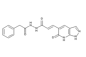 3-(6-keto-1,7-dihydropyrazolo[3,4-b]pyridin-5-yl)-N'-(2-phenylacetyl)acrylohydrazide