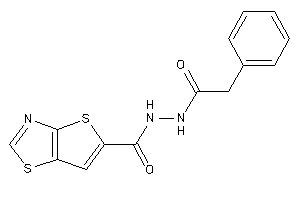 Image of N'-(2-phenylacetyl)thieno[2,3-d]thiazole-5-carbohydrazide