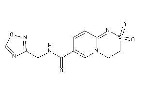2,2-diketo-N-(1,2,4-oxadiazol-3-ylmethyl)-3,4-dihydropyrido[2,1-c][1,2,4]thiadiazine-7-carboxamide
