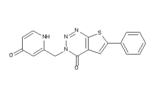 3-[(4-keto-1H-pyridin-2-yl)methyl]-6-phenyl-thieno[2,3-d]triazin-4-one
