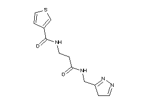 Image of N-[3-keto-3-(4H-pyrazol-3-ylmethylamino)propyl]thiophene-3-carboxamide