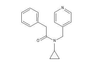 N-cyclopropyl-2-phenyl-N-(4-pyridylmethyl)acetamide