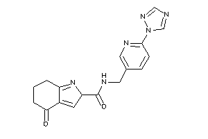 4-keto-N-[[6-(1,2,4-triazol-1-yl)-3-pyridyl]methyl]-2,5,6,7-tetrahydroindole-2-carboxamide