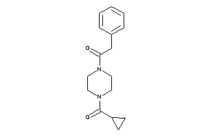 1-[4-(cyclopropanecarbonyl)piperazino]-2-phenyl-ethanone