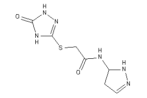 Image of 2-[(5-keto-1,4-dihydro-1,2,4-triazol-3-yl)thio]-N-(2-pyrazolin-3-yl)acetamide