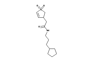 N-(3-cyclopentylpropyl)-2-(1,1-diketo-2,3-dihydrothiophen-3-yl)acetamide