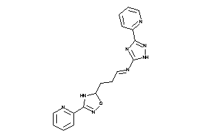Image of 3-[3-(2-pyridyl)-4,5-dihydro-1,2,4-oxadiazol-5-yl]propylidene-[3-(2-pyridyl)-1H-1,2,4-triazol-5-yl]amine