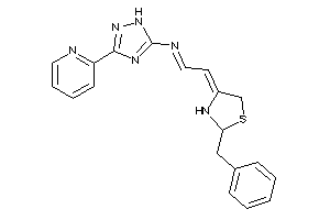 2-(2-benzylthiazolidin-4-ylidene)ethylidene-[3-(2-pyridyl)-1H-1,2,4-triazol-5-yl]amine