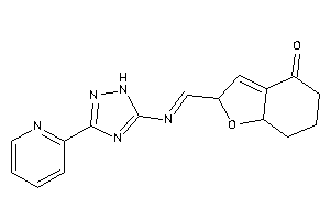 Image of 2-[[3-(2-pyridyl)-1H-1,2,4-triazol-5-yl]iminomethyl]-5,6,7,7a-tetrahydro-2H-benzofuran-4-one