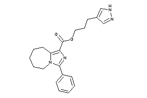 3-phenyl-6,7,8,9-tetrahydro-5H-imidazo[1,5-a]azepine-1-carboxylic Acid 3-(1H-pyrazol-4-yl)propyl Ester