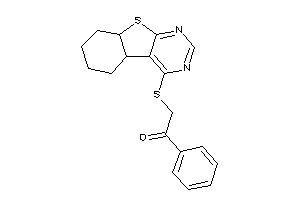 2-(4b,5,6,7,8,8a-hexahydrobenzothiopheno[2,3-d]pyrimidin-4-ylthio)-1-phenyl-ethanone