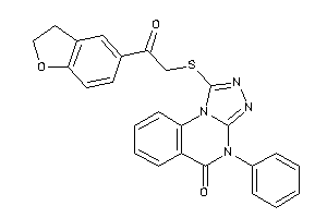 1-[(2-coumaran-5-yl-2-keto-ethyl)thio]-4-phenyl-[1,2,4]triazolo[4,3-a]quinazolin-5-one