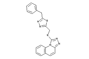 2-benzyl-5-[([1,2,4]triazolo[4,3-a]quinolin-1-ylthio)methyl]-1,3,4-oxadiazole