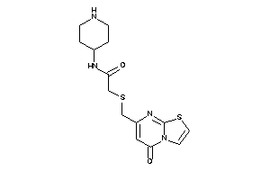 Image of 2-[(5-ketothiazolo[3,2-a]pyrimidin-7-yl)methylthio]-N-(4-piperidyl)acetamide