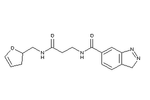 N-[3-(2,3-dihydrofuran-2-ylmethylamino)-3-keto-propyl]-3H-indazole-6-carboxamide