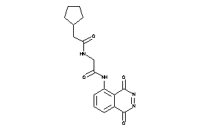 2-[(2-cyclopentylacetyl)amino]-N-(1,4-diketophthalazin-5-yl)acetamide