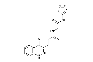 Image of 3-(4-keto-1,2-dihydro-1,2,3-benzotriazin-3-yl)-N-[2-keto-2-(3H-pyrazol-4-ylamino)ethyl]propionamide
