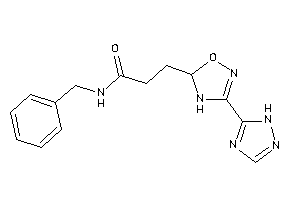N-benzyl-3-[3-(1H-1,2,4-triazol-5-yl)-4,5-dihydro-1,2,4-oxadiazol-5-yl]propionamide