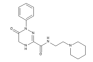6-keto-1-phenyl-N-(2-piperidinoethyl)-4,5-dihydro-1,2,4-triazine-3-carboxamide