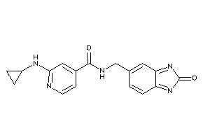 Image of 2-(cyclopropylamino)-N-[(2-ketobenzimidazol-5-yl)methyl]isonicotinamide