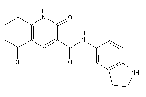 Image of N-indolin-5-yl-2,5-diketo-1,6,7,8-tetrahydroquinoline-3-carboxamide