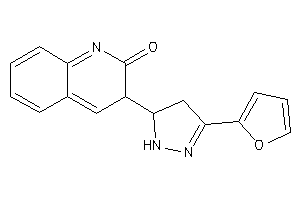 3-[5-(2-furyl)-2-pyrazolin-3-yl]-3H-quinolin-2-one