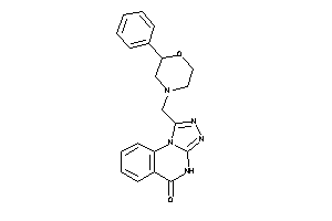 Image of 1-[(2-phenylmorpholino)methyl]-4H-[1,2,4]triazolo[4,3-a]quinazolin-5-one