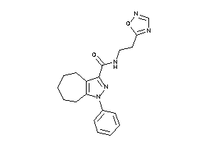 Image of N-[2-(1,2,4-oxadiazol-5-yl)ethyl]-1-phenyl-5,6,7,8-tetrahydro-4H-cyclohepta[c]pyrazole-3-carboxamide