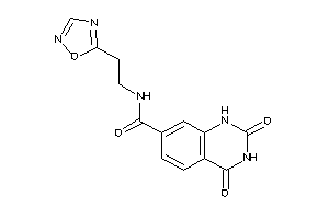 2,4-diketo-N-[2-(1,2,4-oxadiazol-5-yl)ethyl]-1H-quinazoline-7-carboxamide
