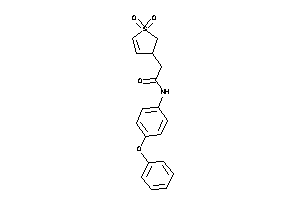 2-(1,1-diketo-2,3-dihydrothiophen-3-yl)-N-(4-phenoxyphenyl)acetamide