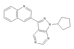 3-(1-cyclopentylpyrazolo[3,4-d]pyrimidin-3-yl)quinoline