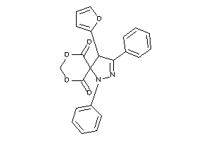 4-(2-furyl)-1,3-diphenyl-7,9-dioxa-1,2-diazaspiro[4.5]dec-2-ene-6,10-quinone