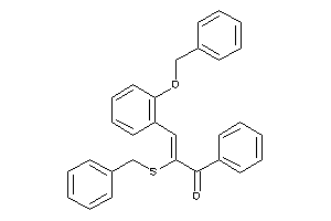 3-(2-benzoxyphenyl)-2-(benzylthio)-1-phenyl-prop-2-en-1-one